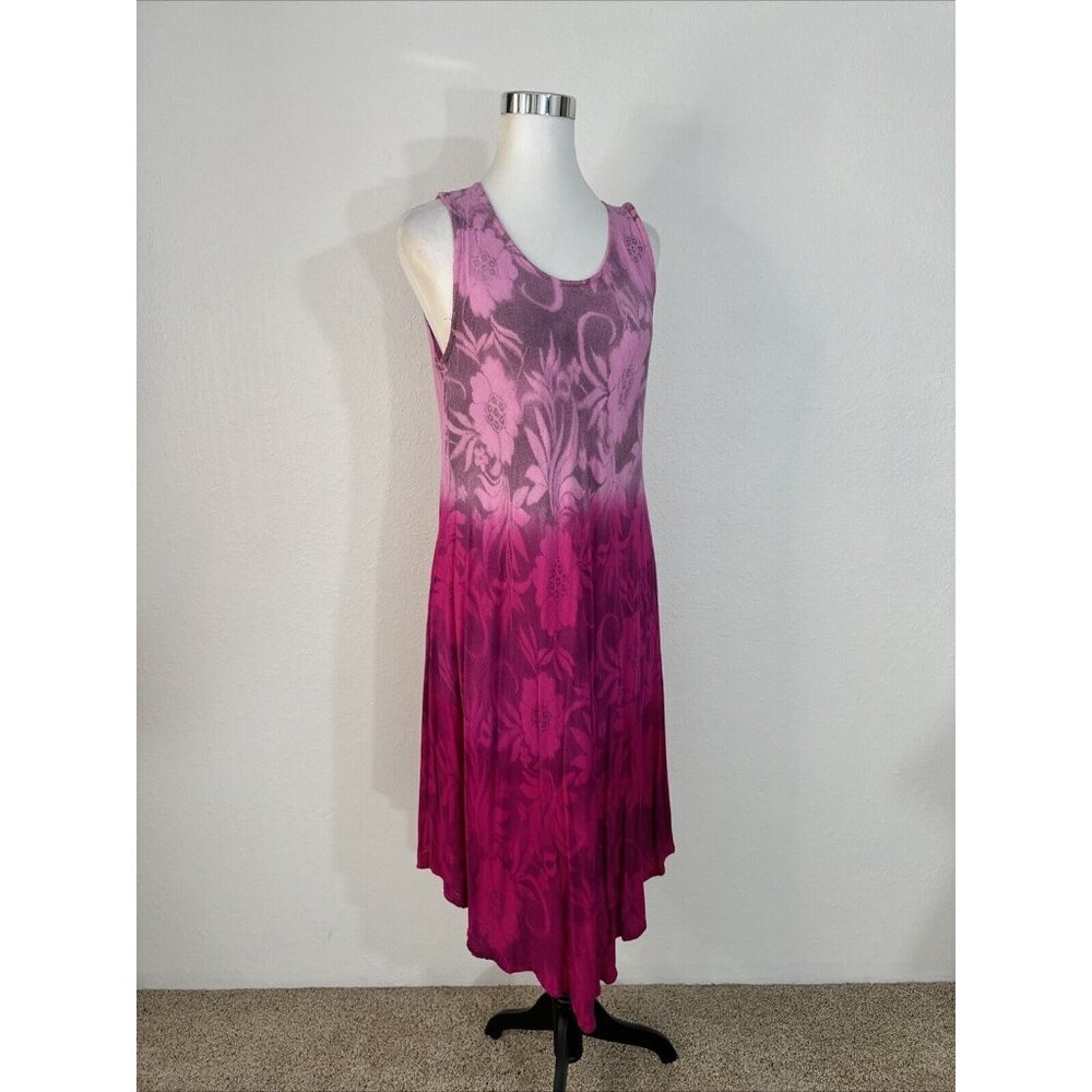 Riviera Sun Dress Womans S Boho Beach Sundress Pink Lightweight Floral Comfort